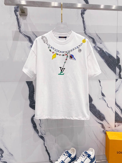 Necklace Print T Shirt