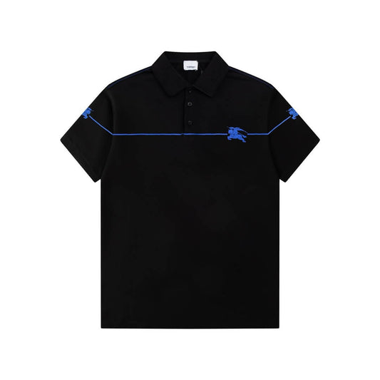 Circular Warhorse Embroidery Polo T Shirt