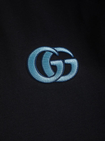 Double G Embroidery On Chest T Shirt