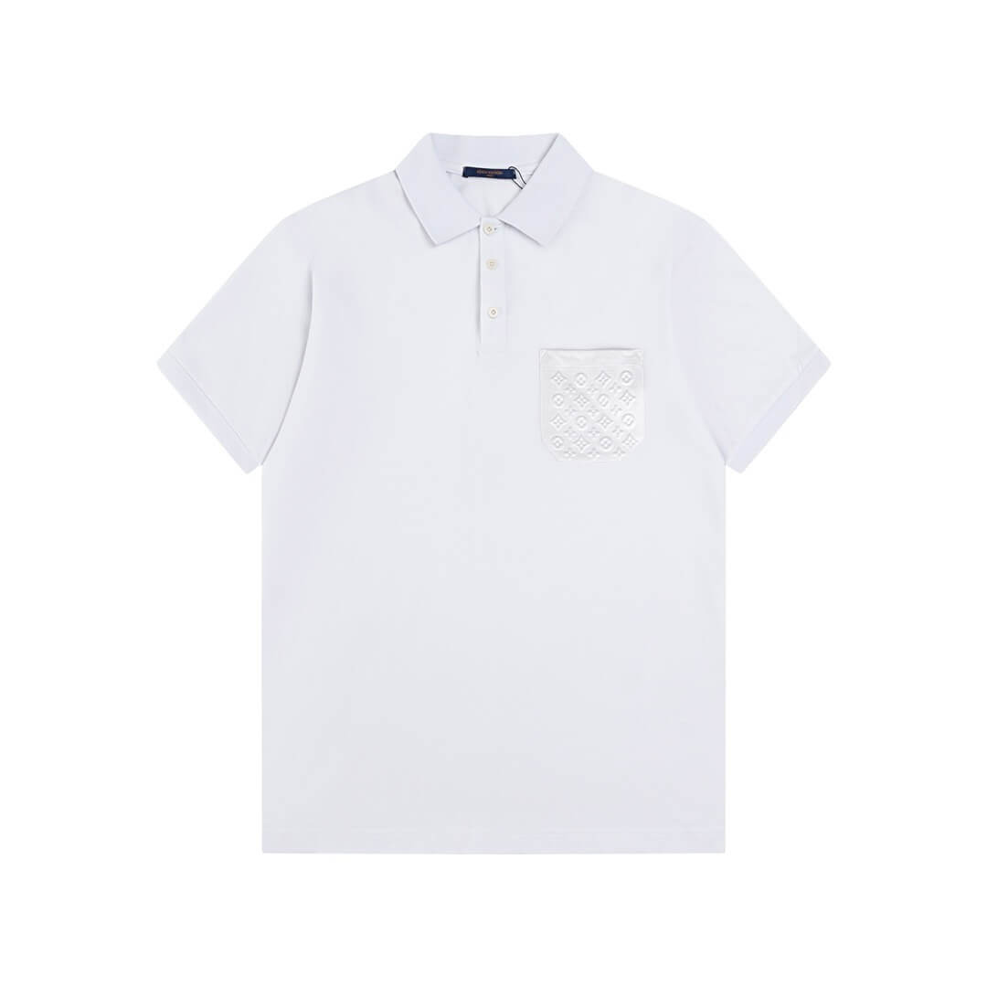 Pocket Embossing Polo T Shirt