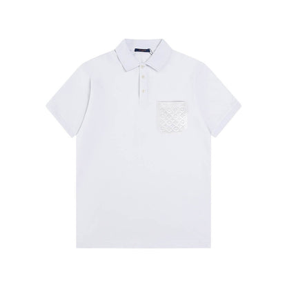 Pocket Embossing Polo T Shirt