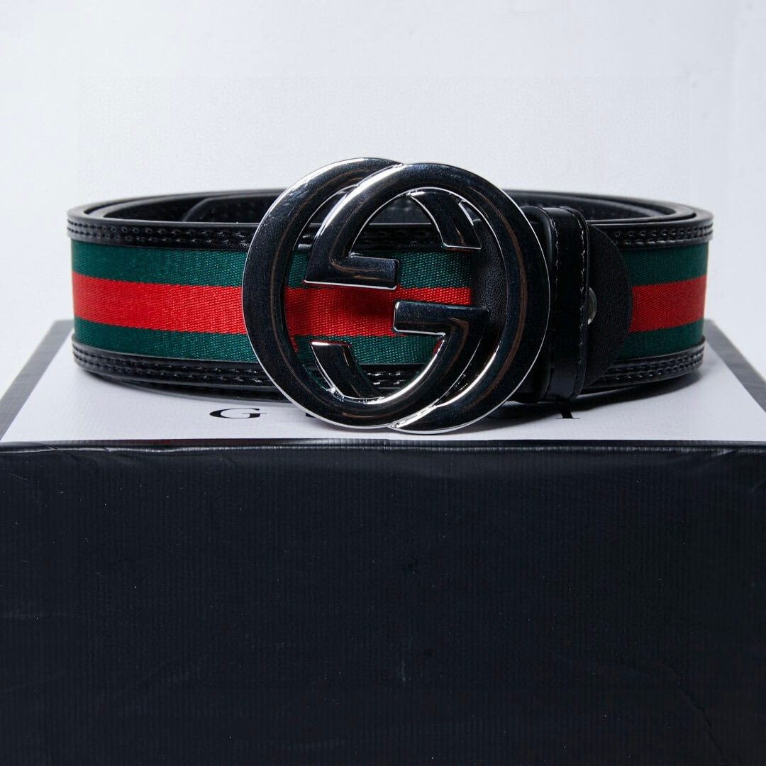 Retro Modern Red And Green Contrast Belt