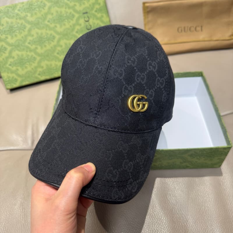 Canvas Metal Double G Baseball Cap