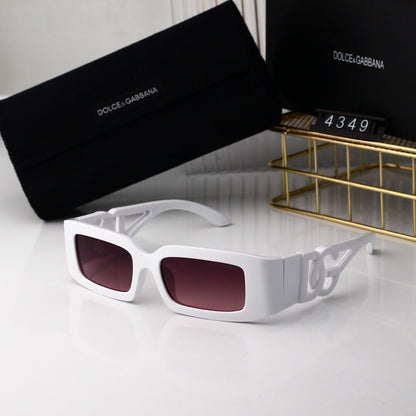 Retro Hollow Rectangular Sunglasses