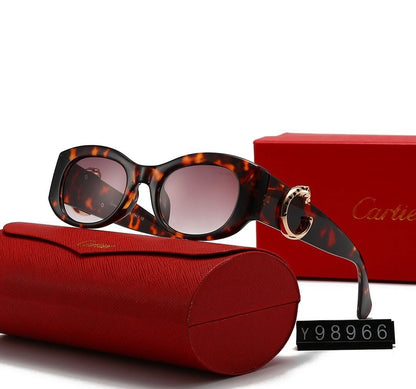 Minimalist Round Frame Letter C Sunglasses