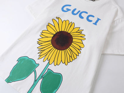 Sunflower Print T Shirt