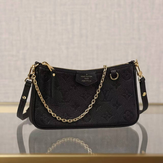 Classic Embossed Chain Shoulder Strap Underarm Bag