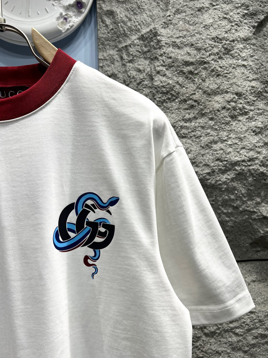 Snake Print GG Logo T-shirt