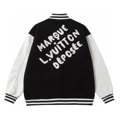 Pearl-Trimmed Baseball Jacket