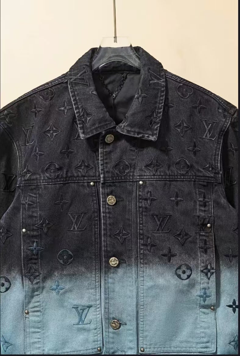 2024 New Gradient Denim Jacket