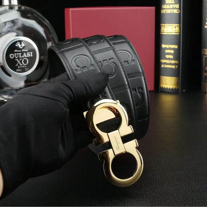 Fashion Embossed Leather Belt