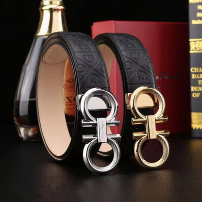 Fashion Embossed Leather Belt