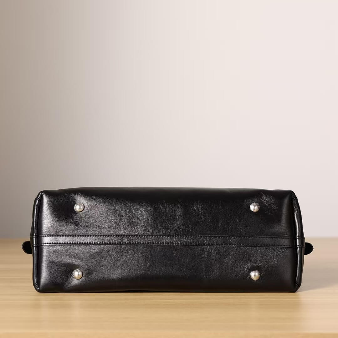 Minimalist Lazy Style Black Shoulder Bag