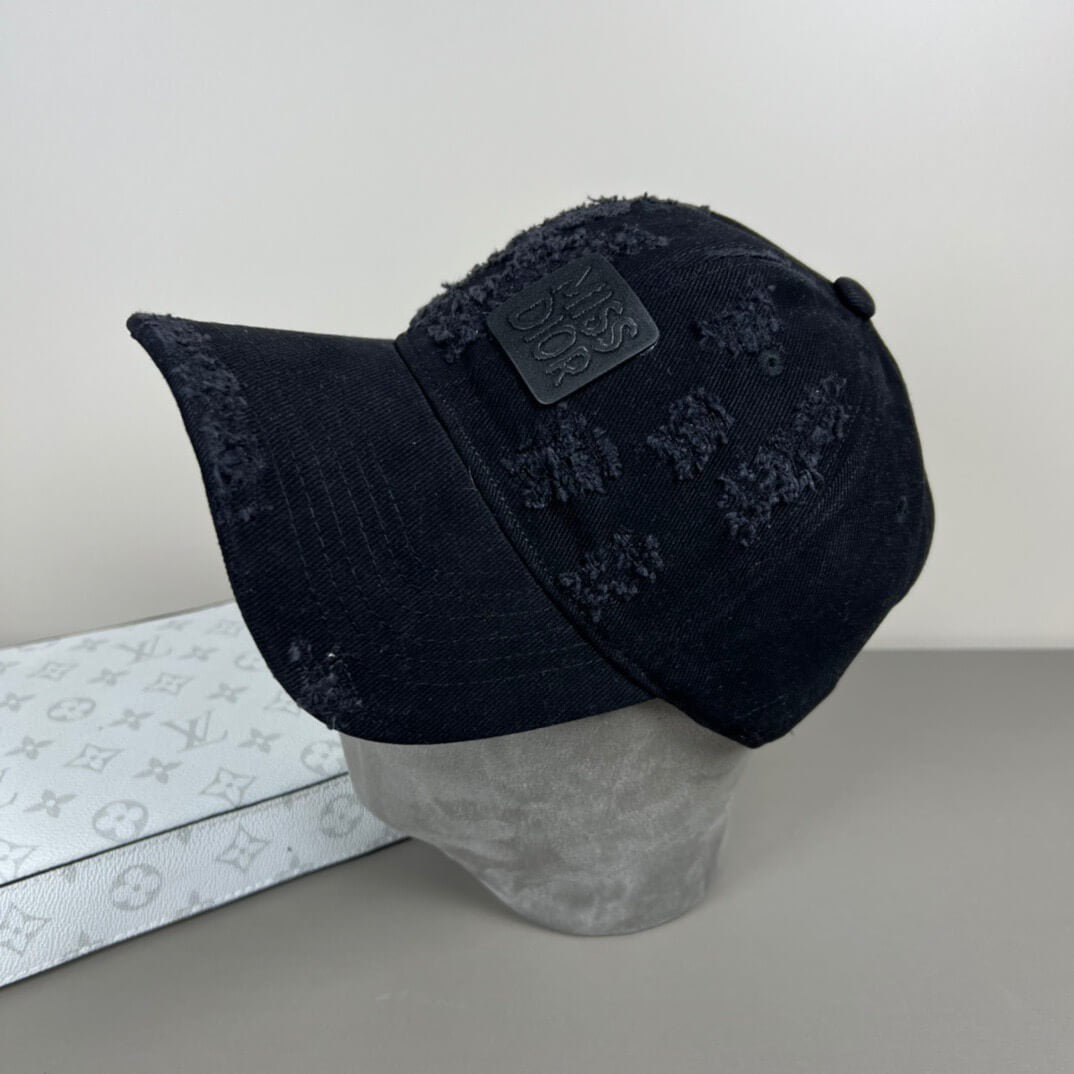 Chic Simple Distressed Brushed Baseball Cap