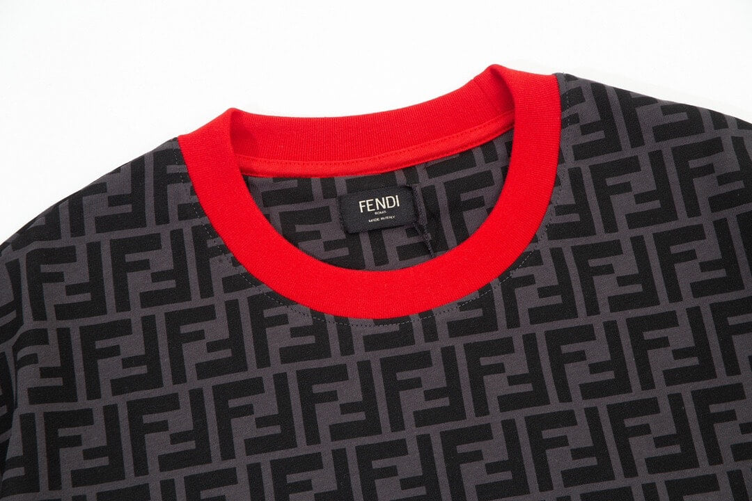 All-over Printed Letter 'F' T-shirt