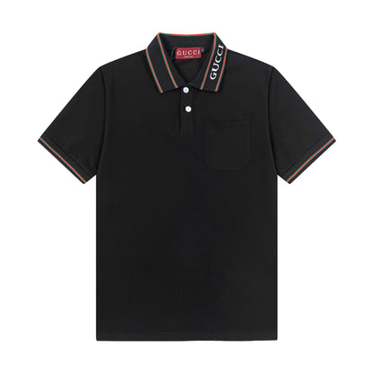 Neckline Letters Polo Shirt