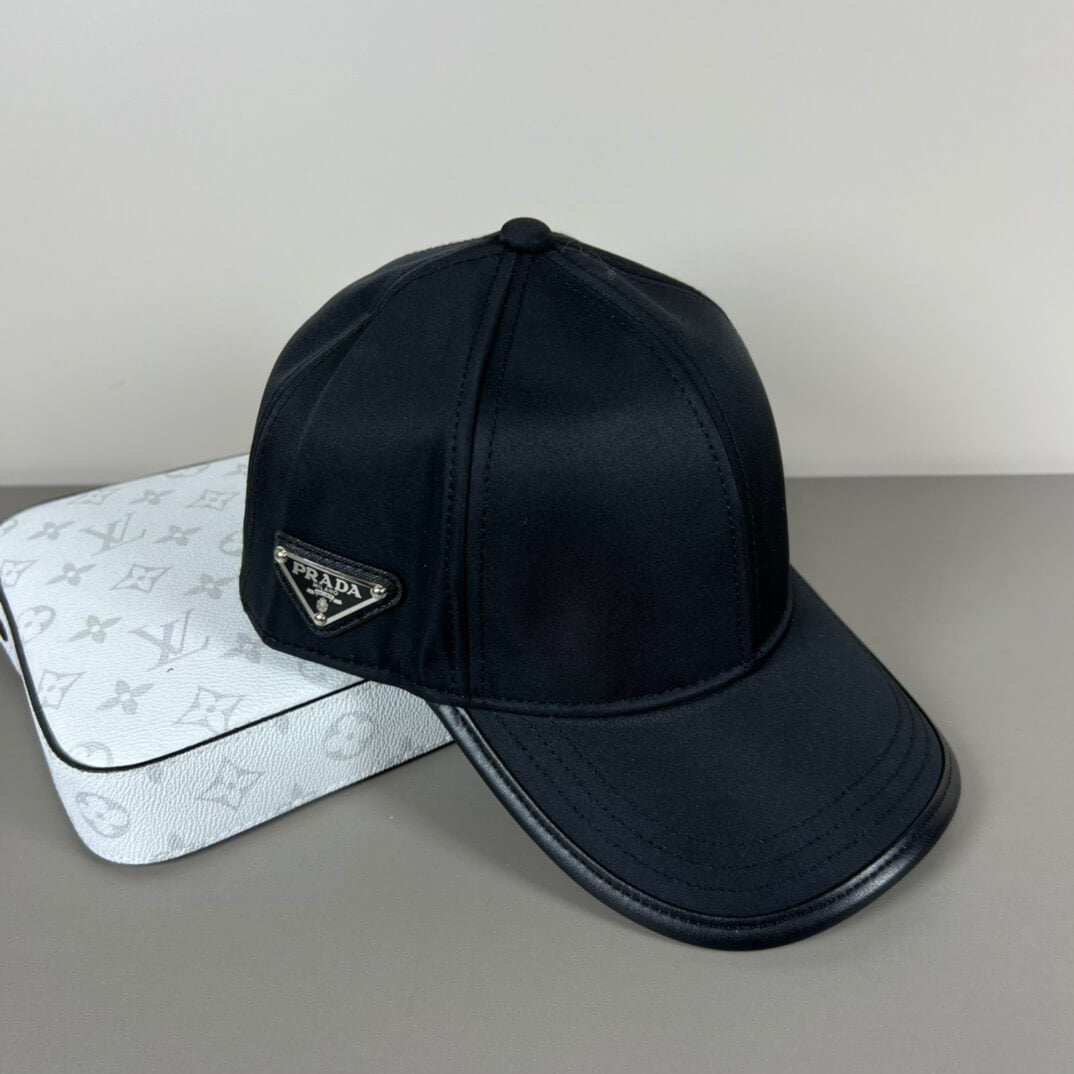 Minimalist Style Patchwork Leather Brim Cap