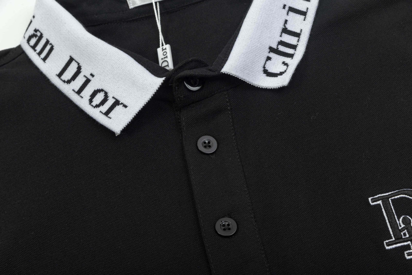 Letter Embroidery Polo Shirt