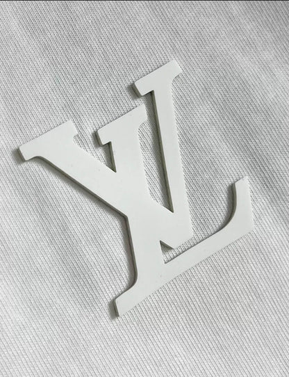 Letter Embossed T Shirt