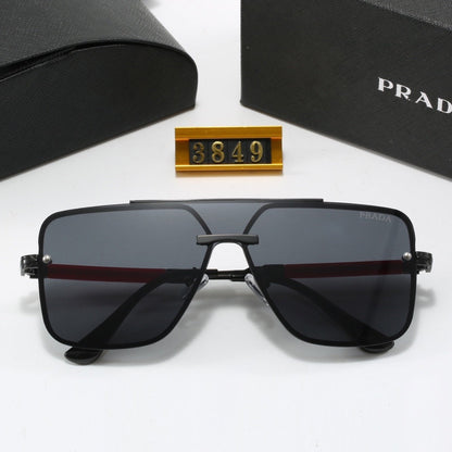 Classic Metal Frame Shield Sunglasses