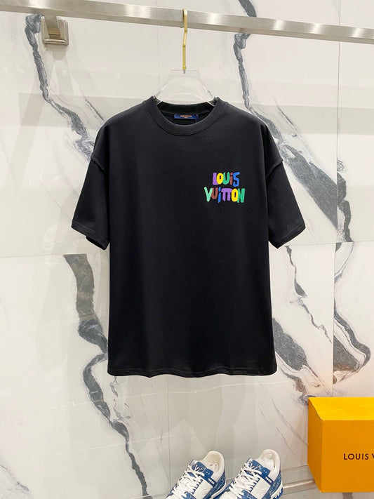 Color Letters Print T Shirt