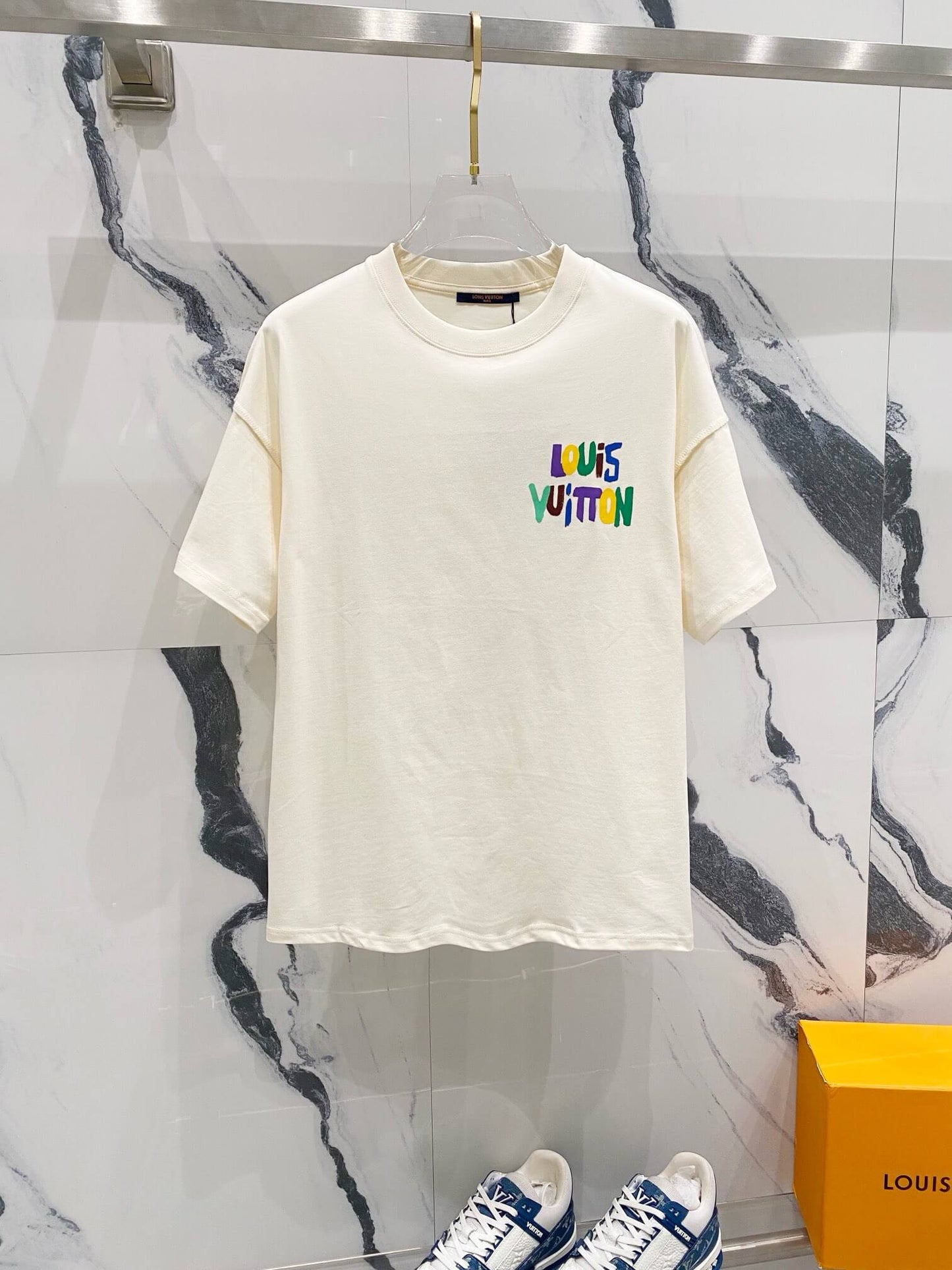 Color Letters Print T Shirt