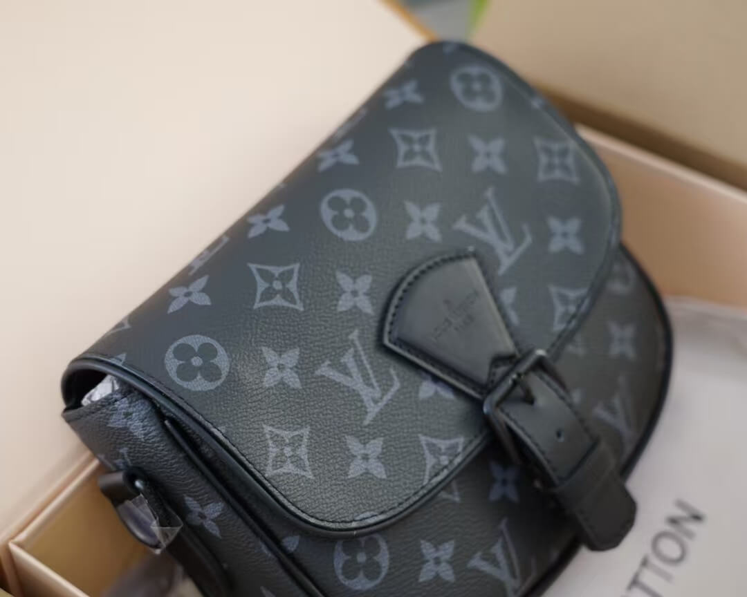 Black All Over Print Crossbody Bag