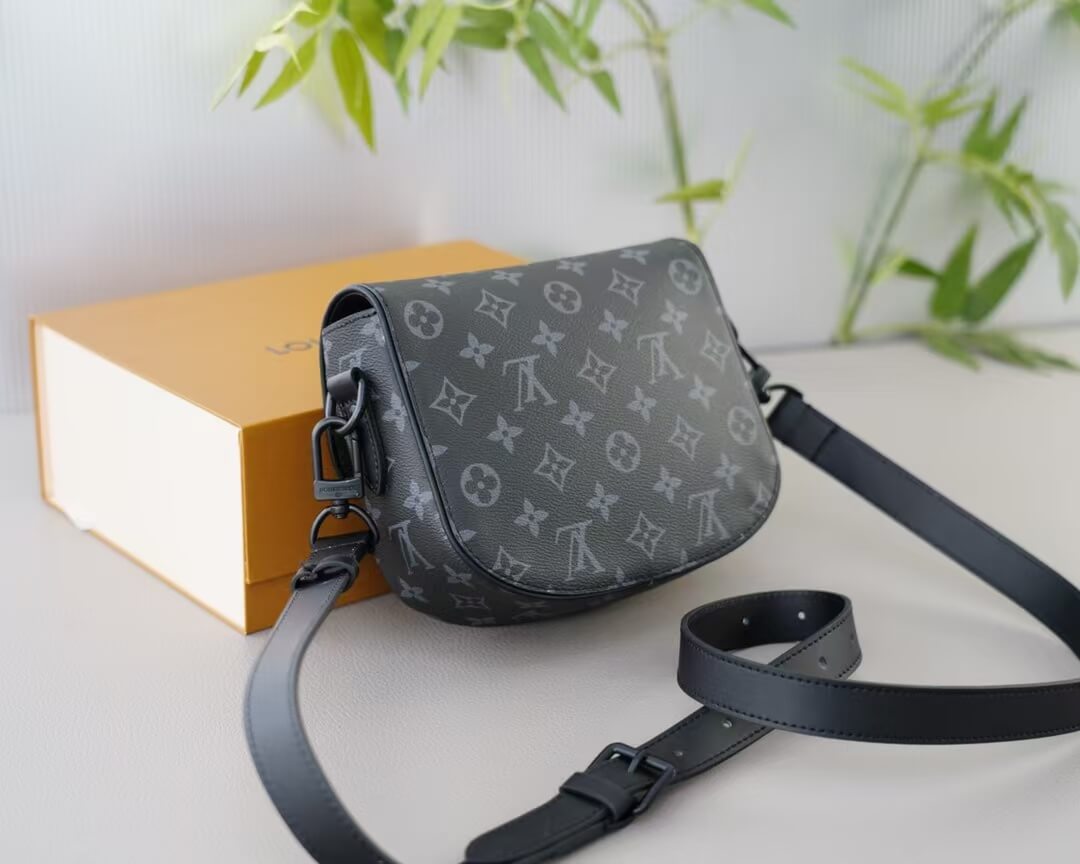 Black All Over Print Crossbody Bag