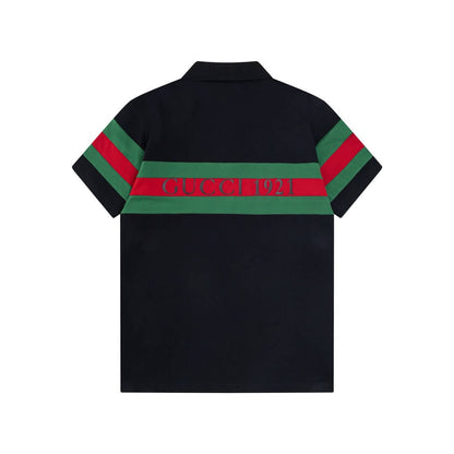 Red Green Stripes Polo T Shirt