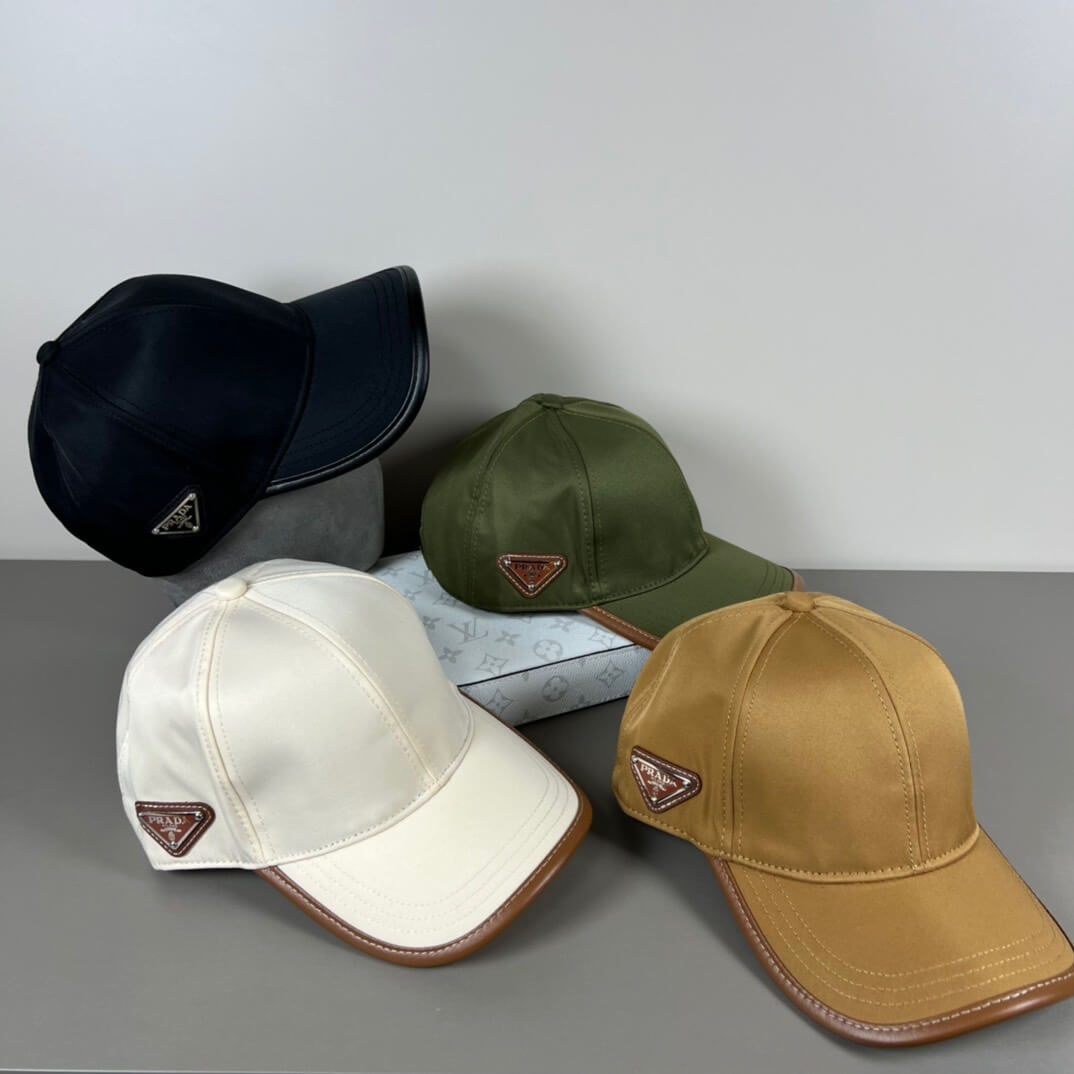 Minimalist Style Patchwork Leather Brim Cap