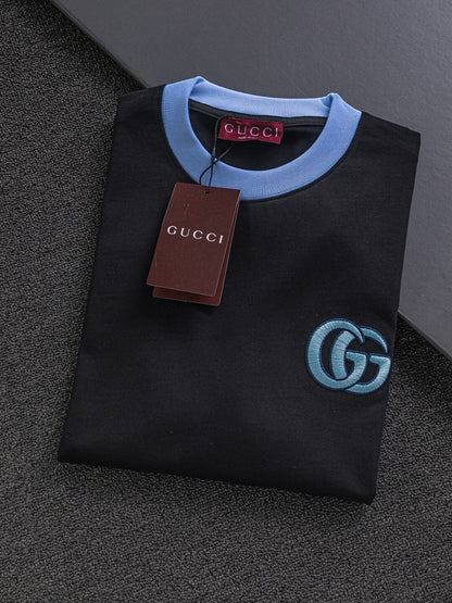 Double G Embroidery On Chest T Shirt