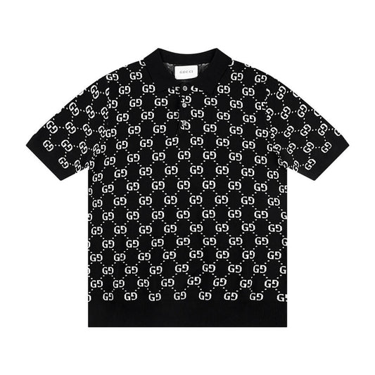 Full Print Double G Polo T Shirt