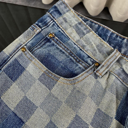 Hot-Selling Plaid Jeans