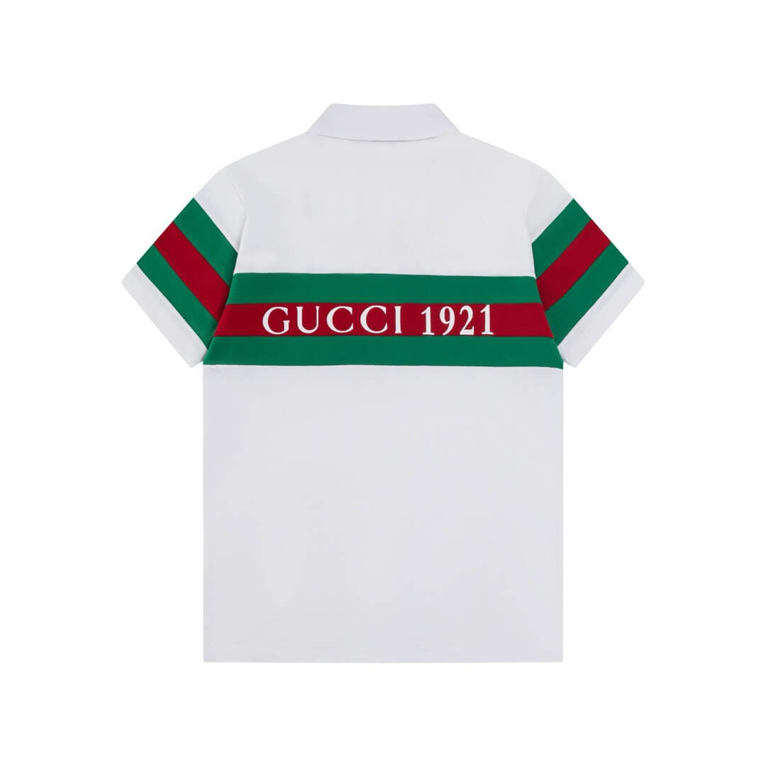 Red Green Stripes Polo T Shirt