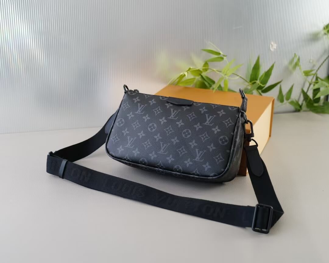 Black Full Print Crossbody Bag