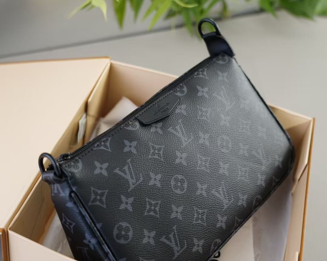 Black Full Print Crossbody Bag