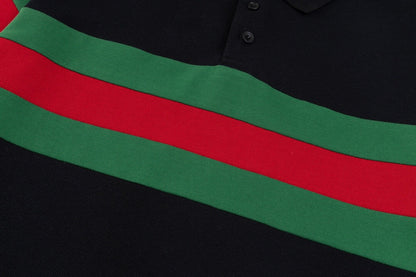 Red Green Stripes Polo T Shirt