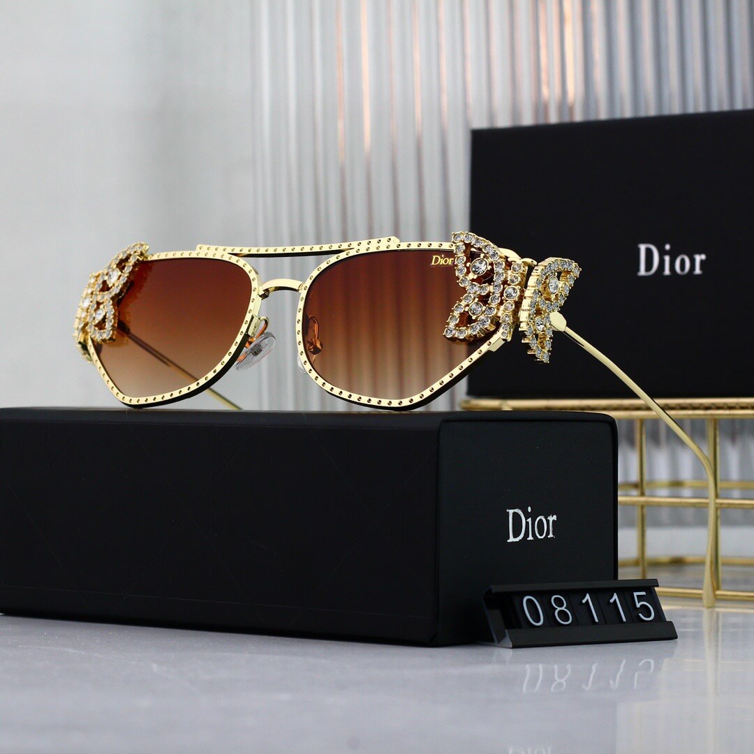 Catwalk Metal Butterfly Irregular Sunglasses