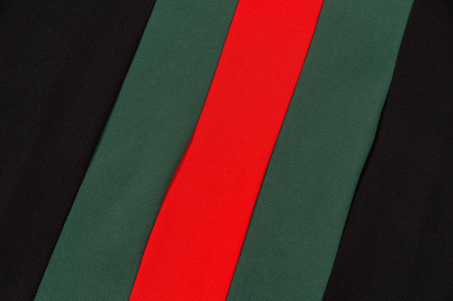 Red And Green Striped Polo Shirt