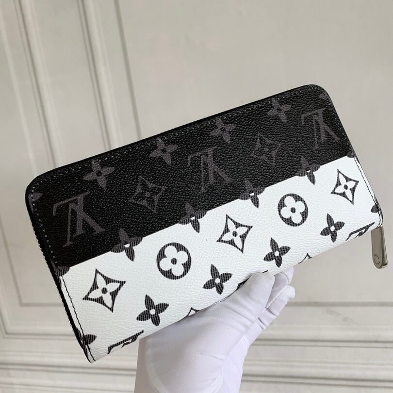 Catwalk Style Black And White All Over Printed Wallet