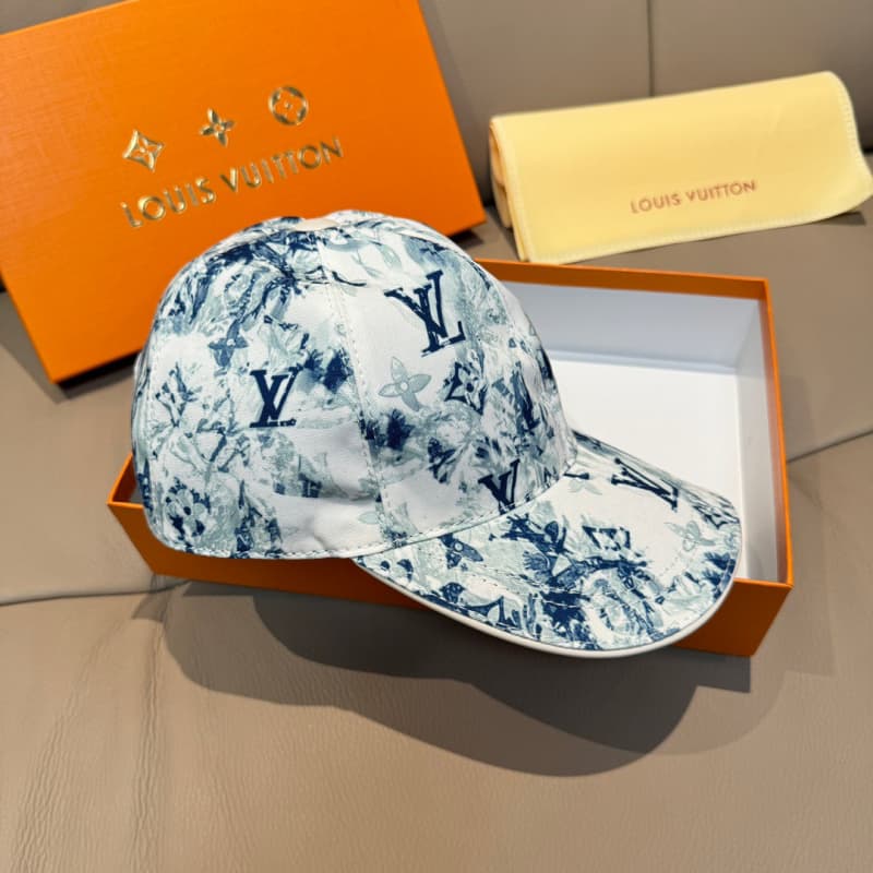 Screen-Printed Satin Fabric Iridescent Cap