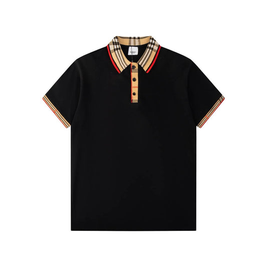 Classic Check Collar Polo T Shirt