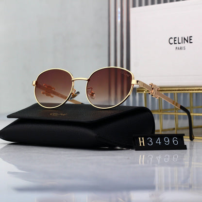 Vintage Metal Frame Round Sunglasses