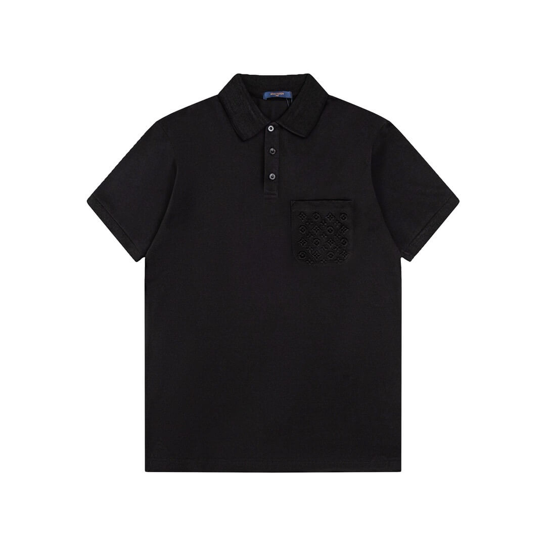 Pocket Embossing Polo T Shirt