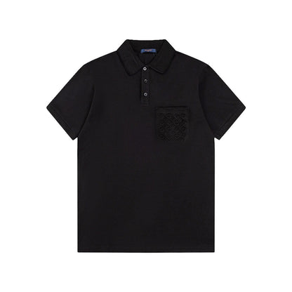 Pocket Embossing Polo T Shirt