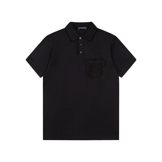 Pocket Embossing Polo T Shirt