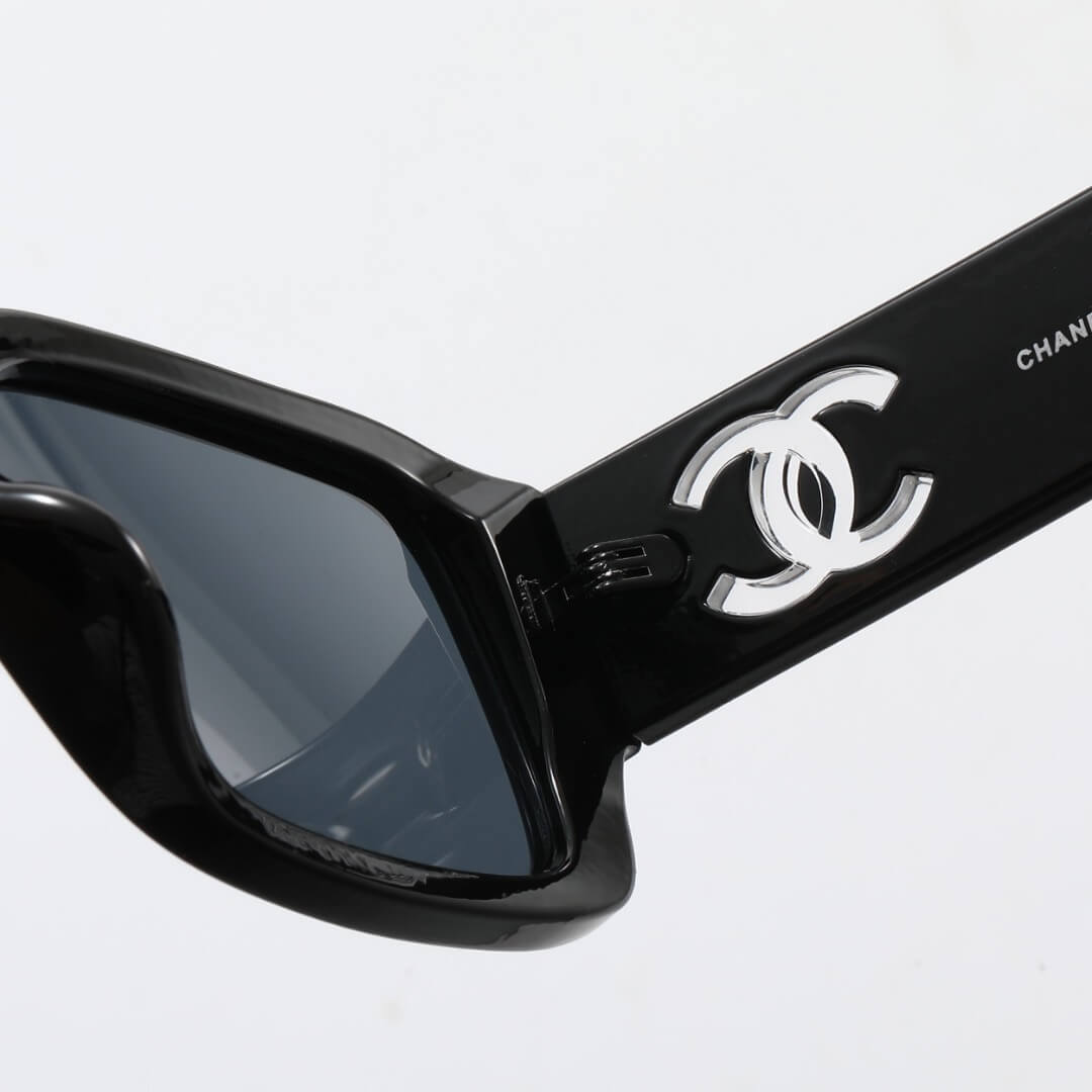 Chic Transparent Double C Design Sunglasses