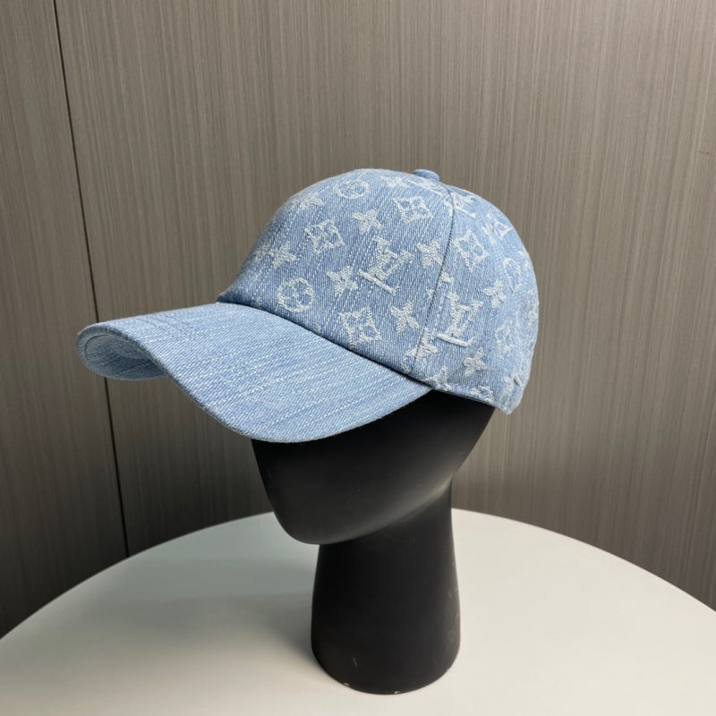 Classic All-Over Print Denim Baseball Cap