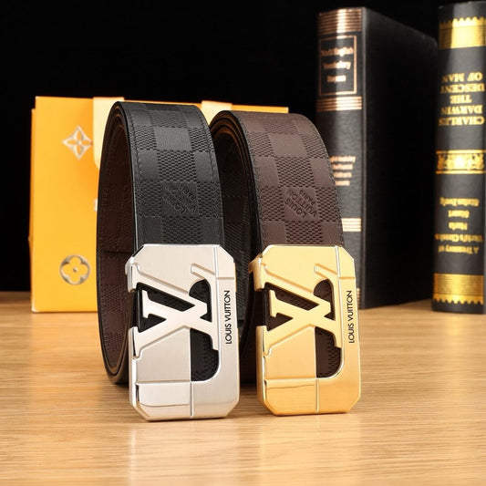 Retro Square Metal Buckle Belt