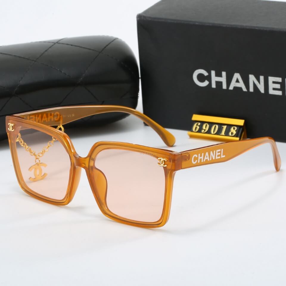 Designer Metal Chain Sunglasses